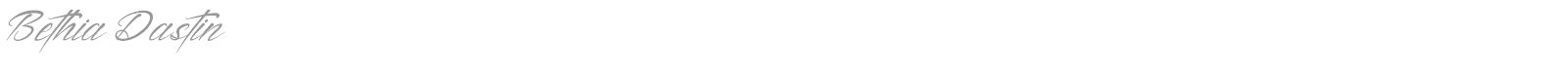 Bethia Dastin font preview
